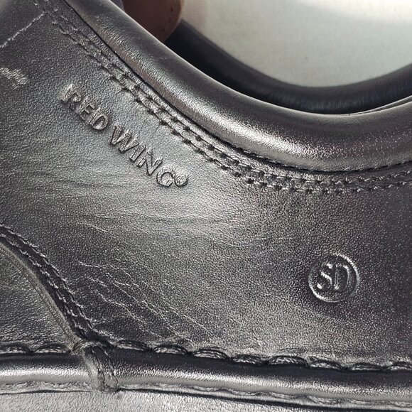 Red Wing 8703 Black Leather Soft Toe Oxford Work Casual Shoes Men's Size 13D EUC - Picture 13 of 15